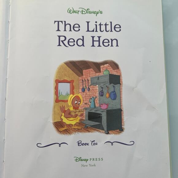 The little red hen a hard cover book by Disney - Picture 3 of 11